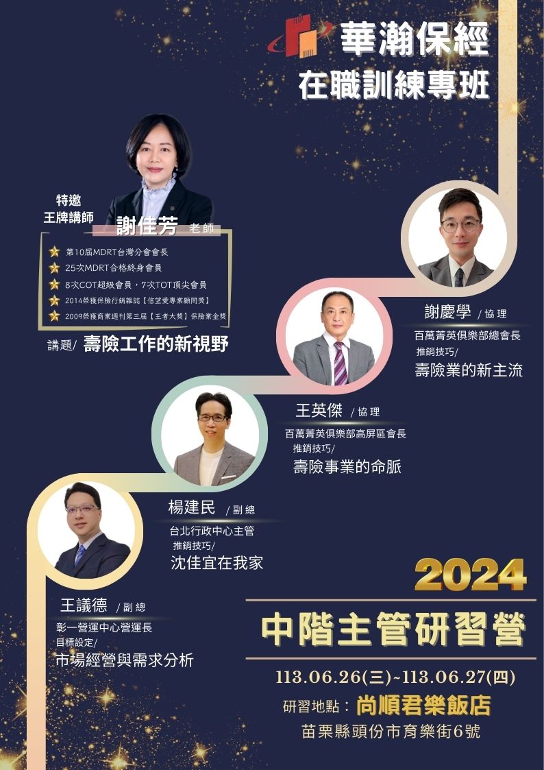 2024中階主管在職訓練專班