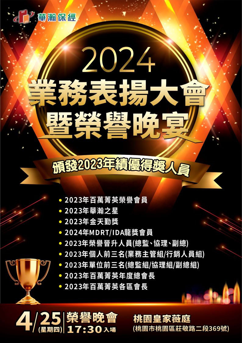 2024業務表揚大會暨榮譽晚宴